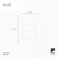 WALL-S E14-1XW GD 180X250 FIUMANA